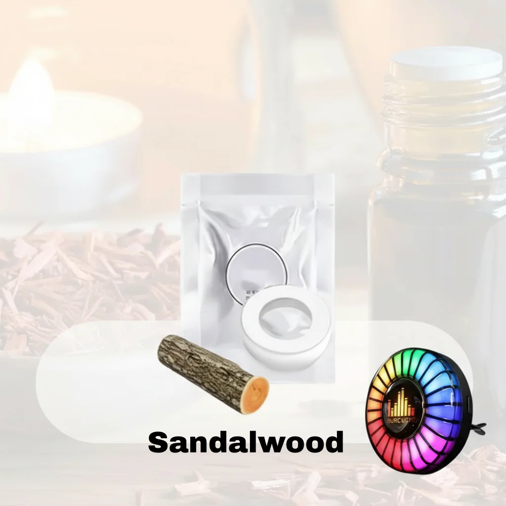 Lampe de voiture LED à rythme musical avec logo (avec diffuseur d'arômes)