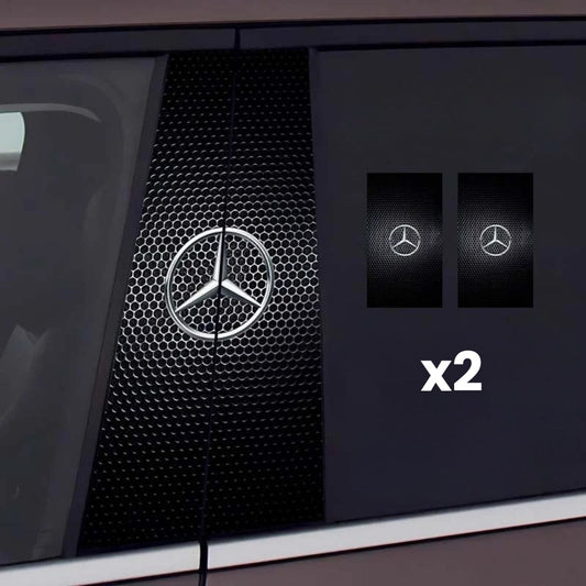 2x Car window stickers with logo