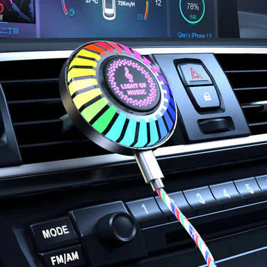 Lampe de voiture LED à rythme musical avec logo (avec diffuseur d'arômes)