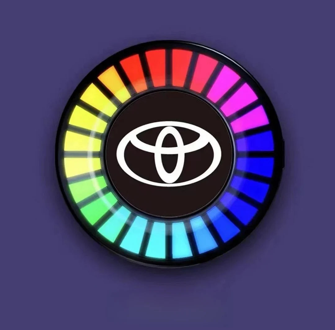 Lampe de voiture LED à rythme musical avec logo (avec diffuseur d'arômes)