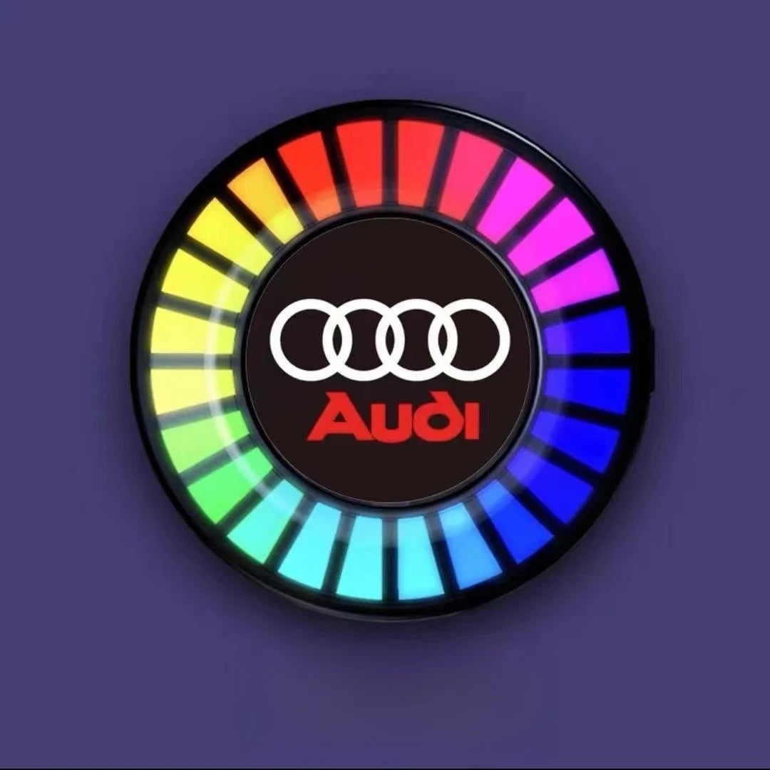 Lampe de voiture LED à rythme musical avec logo (avec diffuseur d'arômes)